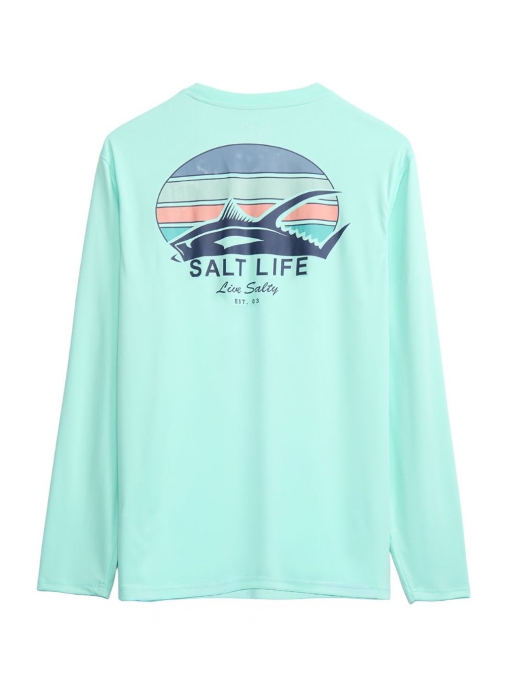 Salt Life Mint Green Live Salty Graphic Long Sleeve